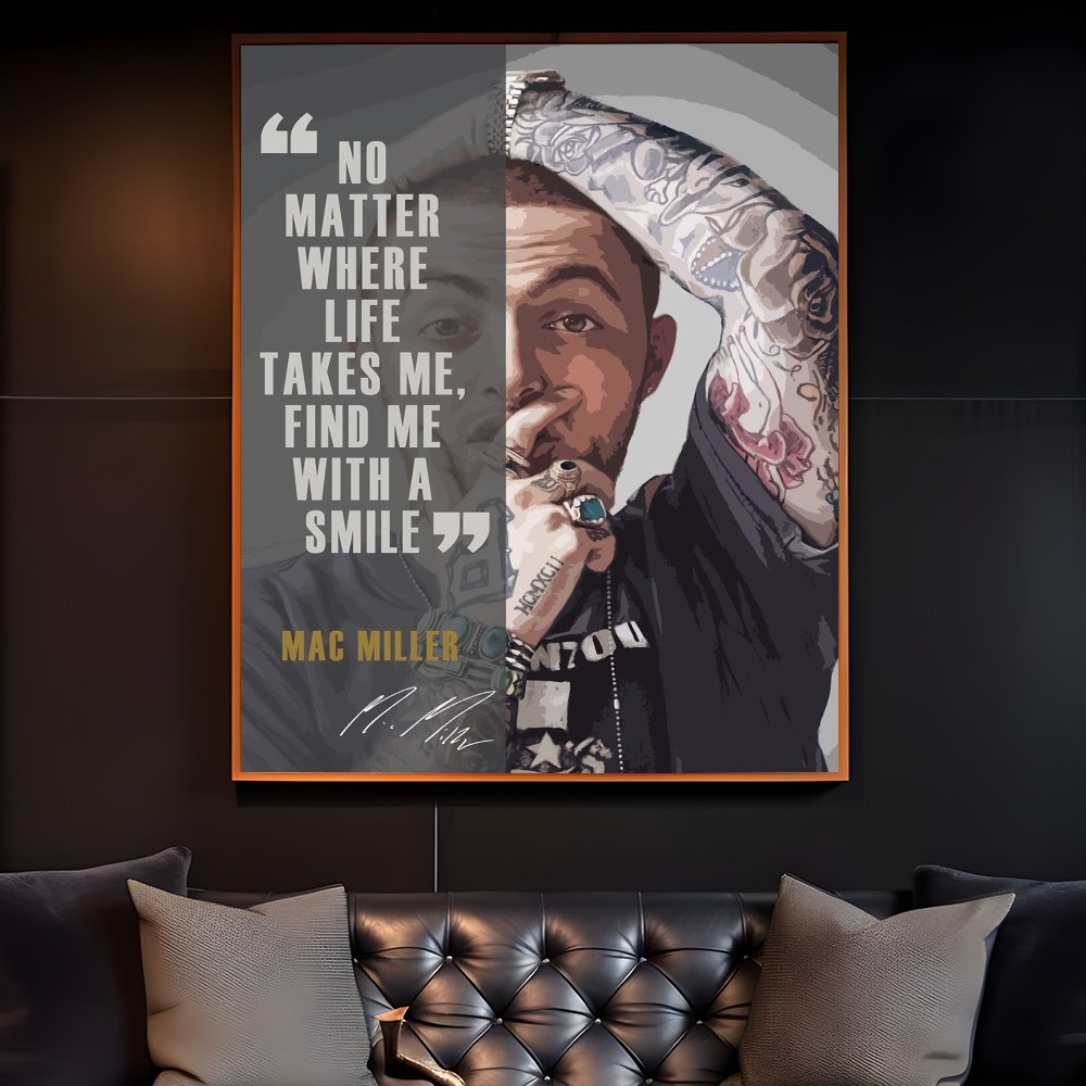 Rapper M-Mac Miller โปสเตอร์ตก - Interior Design Poster บทวิจารณ์และราคา