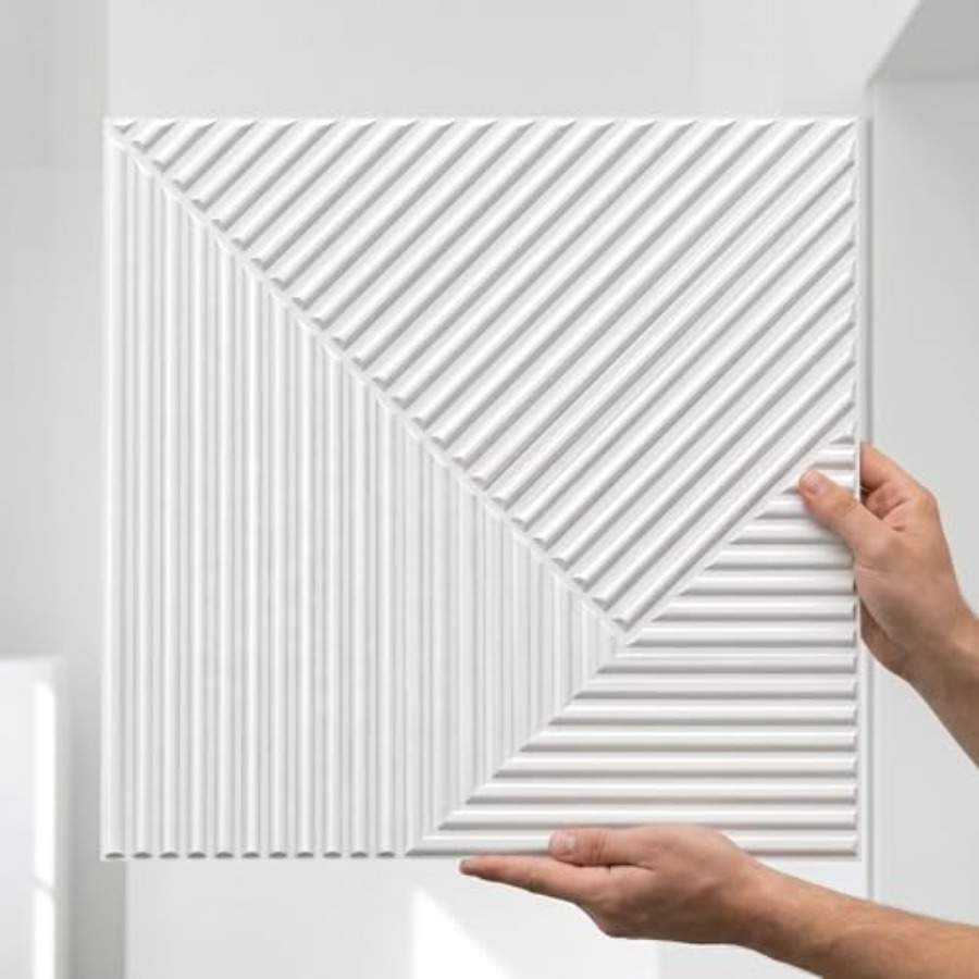 แผ่นผนัง 3D สำหรับตกแต่งผนังภา - Wall Panel 3D Texture บทวิจารณ์และราคา