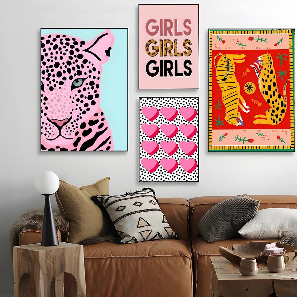 งานศิลปะสีสันสดใส W-Wild Leopa - Interior Design Poster บทวิจารณ์และราคา