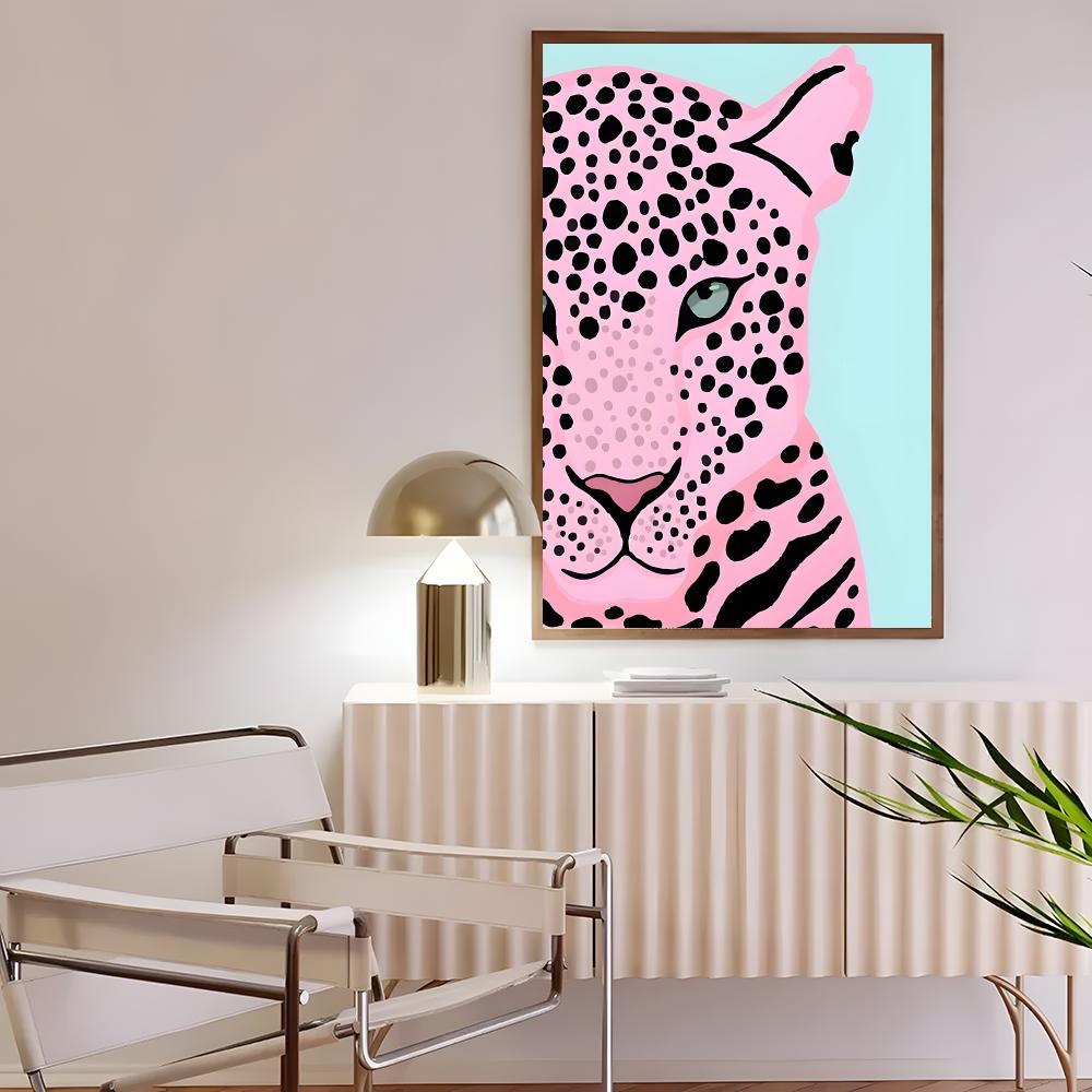งานศิลปะสีสันสดใส W-Wild Leopa - Interior Design Poster บทวิจารณ์และราคา