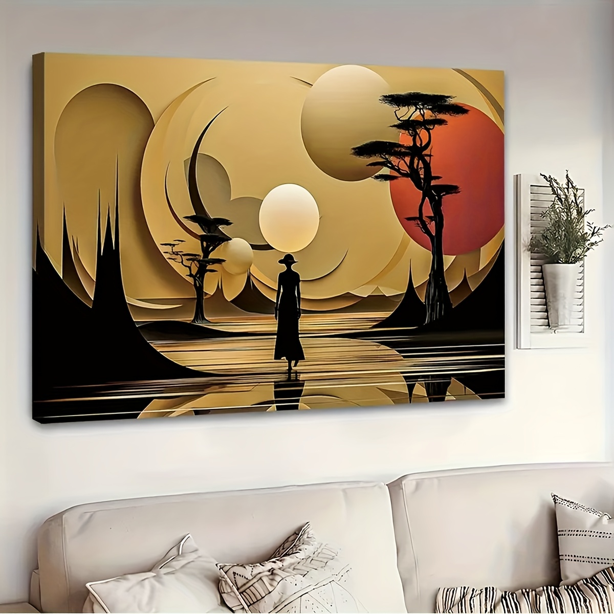 บทคัดย่อภูมิทัศน์แอฟริกันโปสเต - Interior Design Poster บทวิจารณ์และราคา