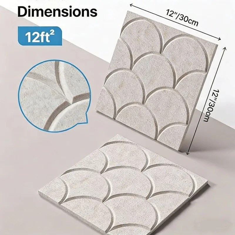 แผ่นผนังกันเสียงรูปทรงสี่เหลี่ - Wall Panel 3D Texture บทวิจารณ์และราคา