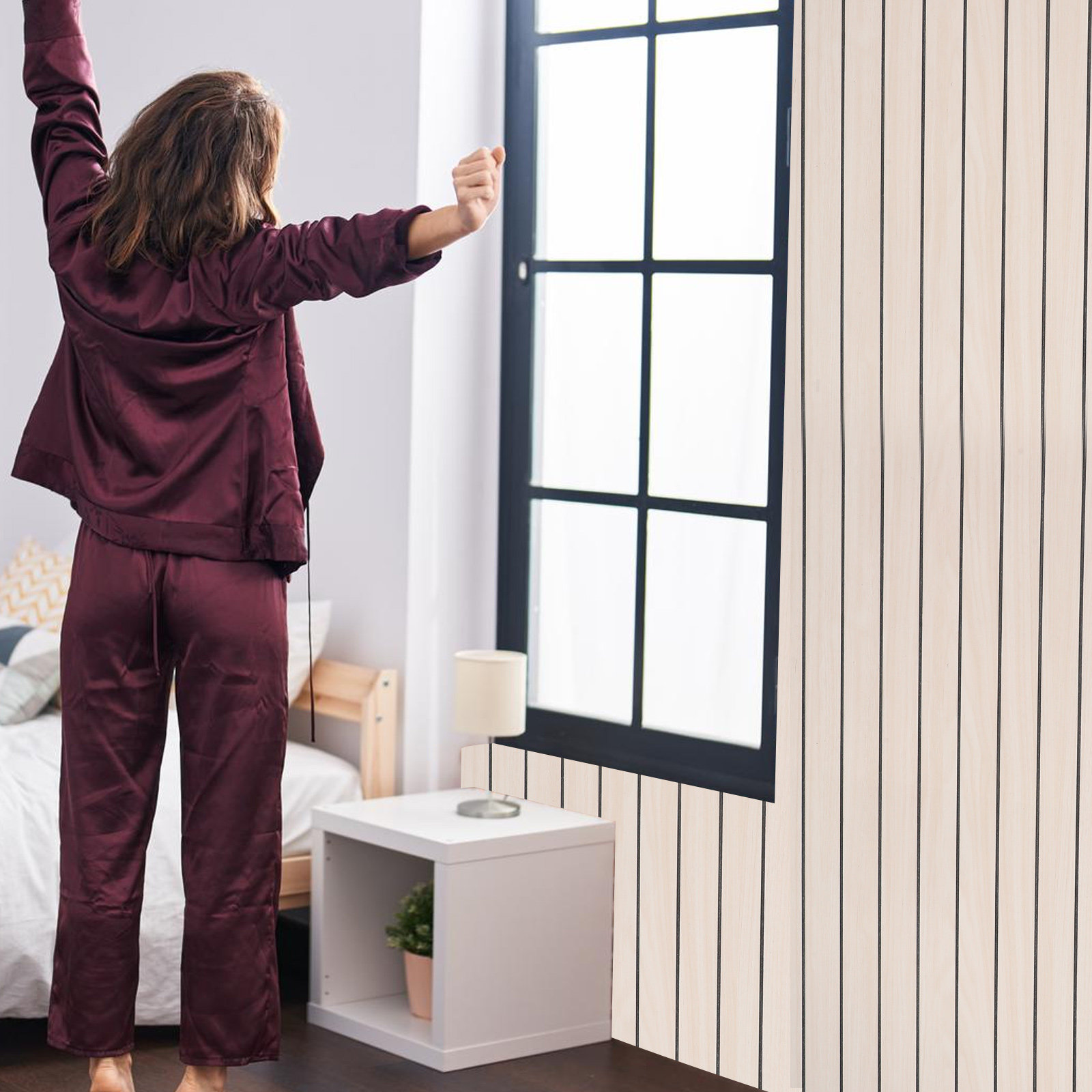 แผ่นผนังลายไม้ 300x40 ซม. วอลเ - Wall Panel 3D Texture บทวิจารณ์และราคา