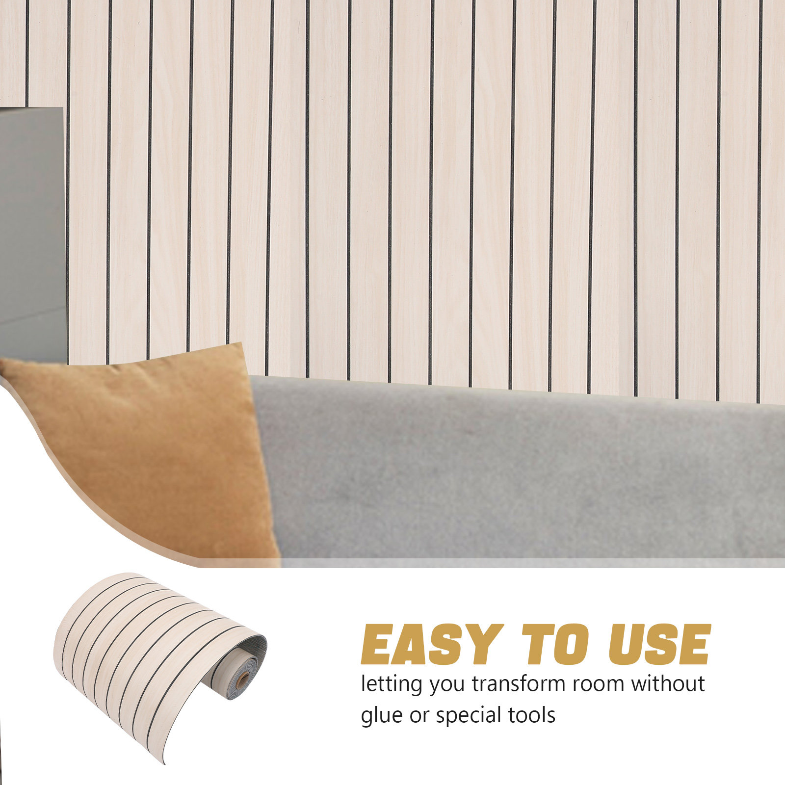 แผ่นผนังลายไม้ 300x40 ซม. วอลเ - Wall Panel 3D Texture บทวิจารณ์และราคา