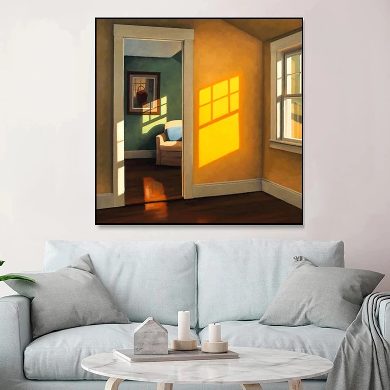 Nordic หน้าต่างภายนอกภูมิทัศน์ - Interior Design Poster บทวิจารณ์และราคา
