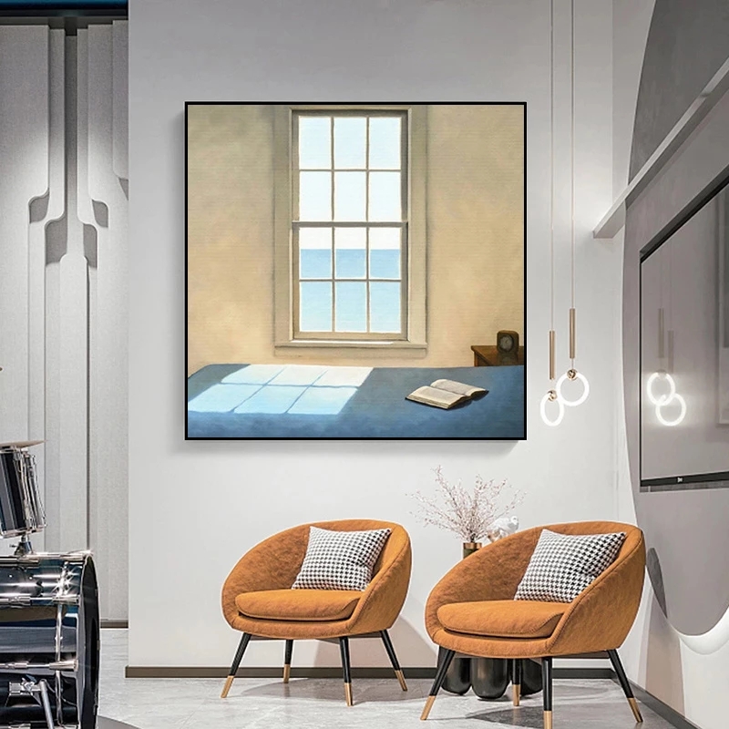 Nordic หน้าต่างภายนอกภูมิทัศน์ - Interior Design Poster บทวิจารณ์และราคา