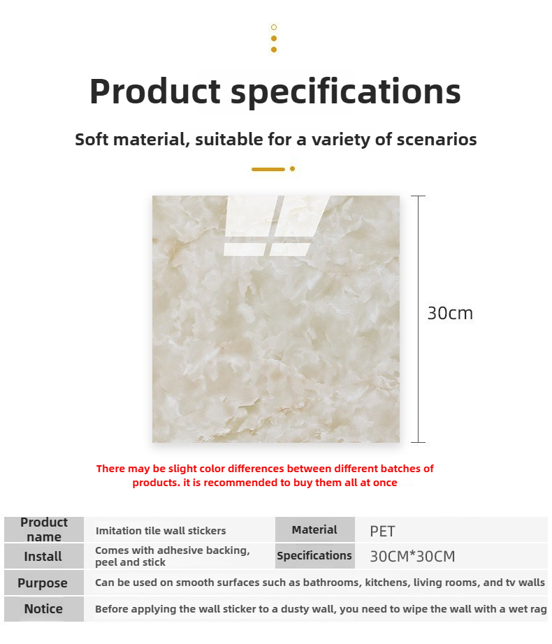 แผ่นติดผนังลายหินอ่อนกันน้ำ ขน - Wall Panel 3D Texture บทวิจารณ์และราคา