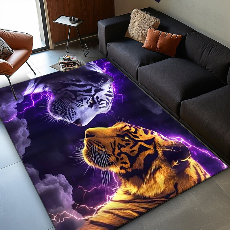 พรมลายเสือพร้อมเอฟเฟกต์ไฟฟ้า ส - Interior Design Your Home บทวิจารณ์และราคา