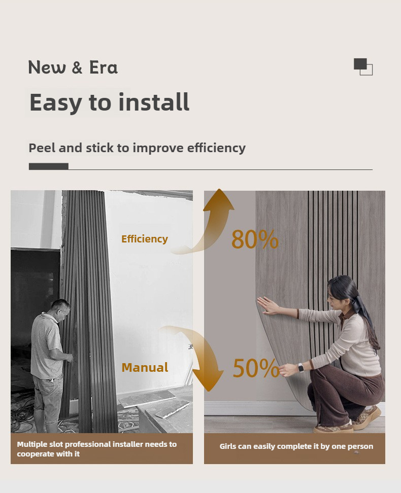 พื้นผิว 3D ผนังลายไม้กันน้ํา-ห - Wall Panel 3D Texture บทวิจารณ์และราคา