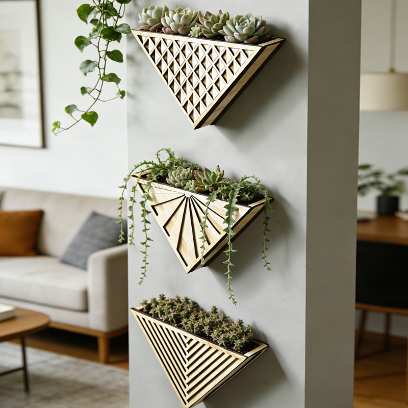 ชั้นวางของติดผนังรูปทรงสามเหลี - Geometric Shelf Triangle บทวิจารณ์และราคา