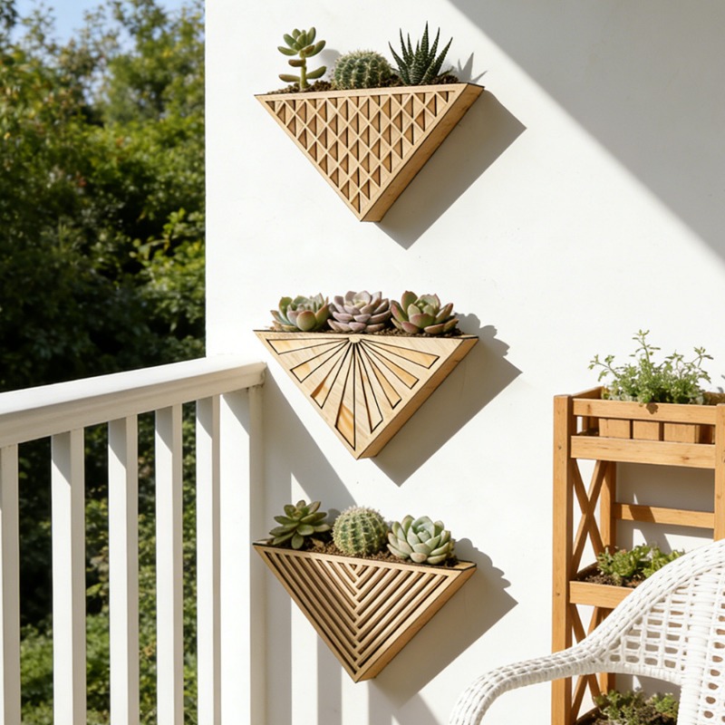 ชั้นวางของติดผนังรูปทรงสามเหลี - Geometric Shelf Triangle บทวิจารณ์และราคา